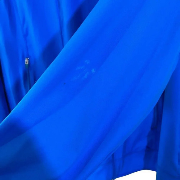 LIVI Active Blue Full Zip Athletic Top Plus Size 18/20 Pockets Finger Hole Loops - Picture 5 of 6